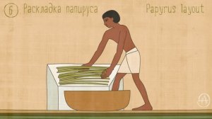 Making papyrus. Изготовление папируса