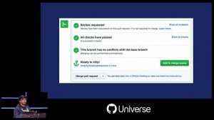 Ship happens: shipping pull requests at scale with the merge queue - GitHub Universe 2019