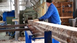 Распиловка древесины на заводе по производству бруса , Киров
