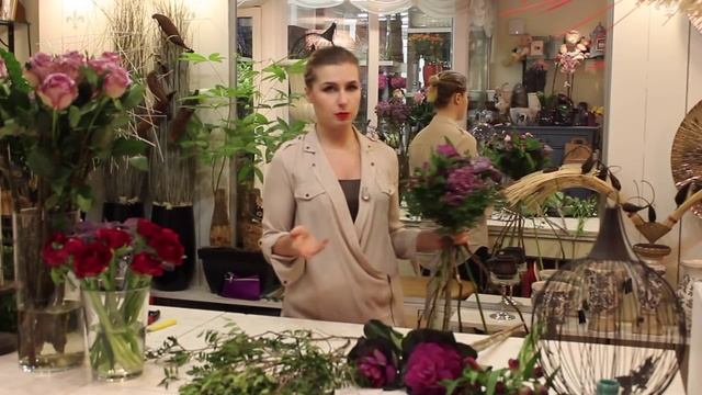 Мастер-класс Виктории Орловой. Составление классического круглого букета. смотреть онлайн