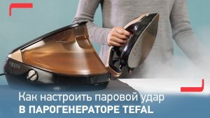 Как настроить паровой удар в парогенераторе Tefal Pro Express Vision