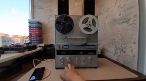 Катушечный магнитофон Ростов 112 после ремонта и настройки