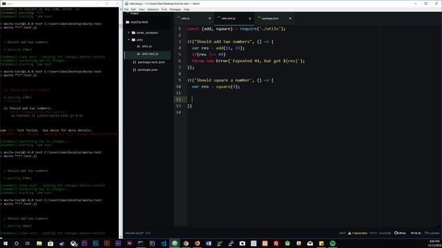 Node Js For Beginners - Mocha Tutorial - Unit Testing смотреть онлайн