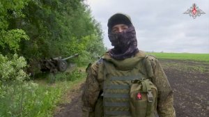 Боевая работа артиллеристов ЗВО в День России