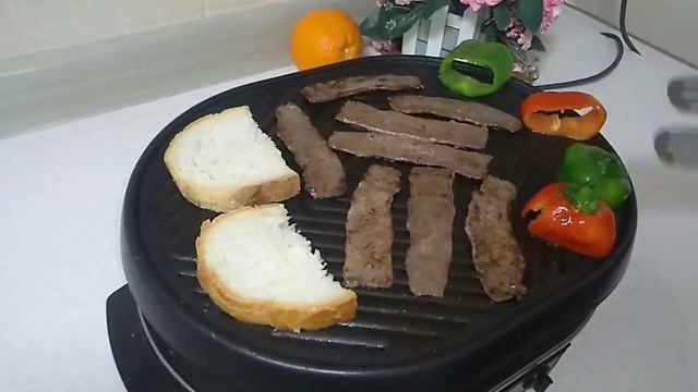 Говяжий бекон "Мираторг" с овощами на гриле