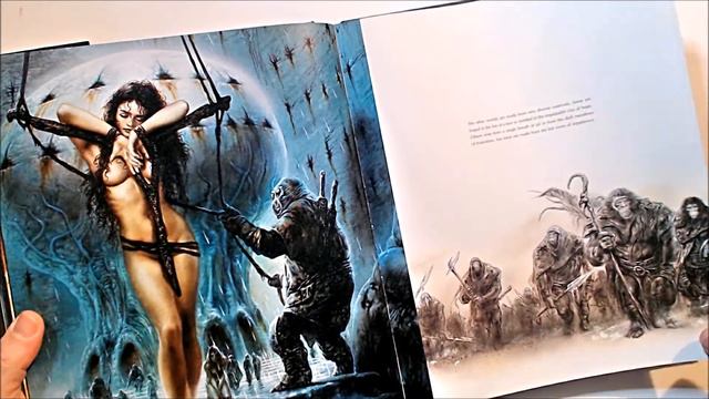 Art of LUIS ROYO  Art Book flip though.