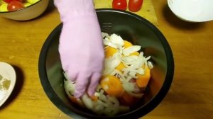 Готовим баранину с овощами в мультиварке скороварке