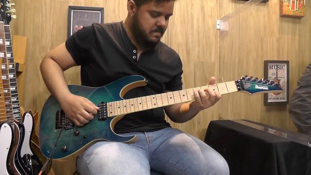 Review Guitarra Ibanez Prestige RG652AHM | Japonesa | Nebula Green Burst (NGB) смотреть онлайн