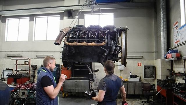 Двигатель Scania V8 16 литров DC 16 Диагностика и ремонт. Часть 1. Engine Scania Repair MOTORS TRUC смотреть онлайн