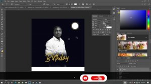 How To Design a  SIMPLE PROFESSIONAL BIRTHDAY FLYER In Photoshop, Simple, Easy, free