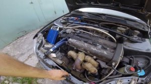 Honda Civic EG B20 Turbo/Установка маслокулера,ремонт актуатора!