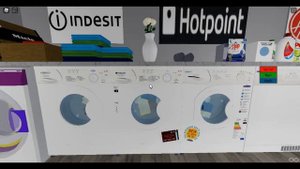 Roblox :  SPIN RACE :  Hotpoint First Edition FEW14P  ,  WMA 10  ,  WMA 30  Washers FAST  SPIN CYCL