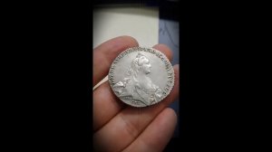 1 Рубль 1769 г. СПБ TI CA. Серебро, 23,95 гр. СУПЕР СОСТОЯНИЕ 100% ОРИГИНАЛ