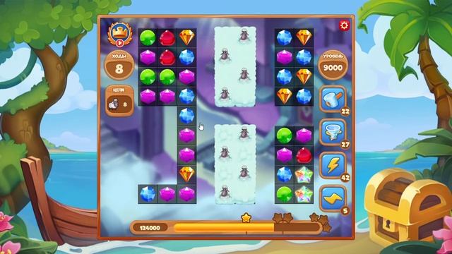 Как пройти уровень 9000 игры Сокровища Пиратов смотреть онлайн