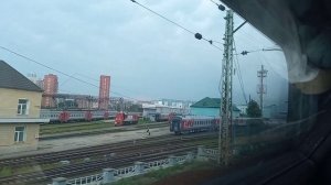 Вид из окна поезда/Отправление Новосибирск/Стук колёс