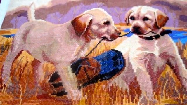 Вышивка крестом. ЛАБРОДОРЫ ЗАКОНЧЕНЫ!!!!!!! смотреть онлайн