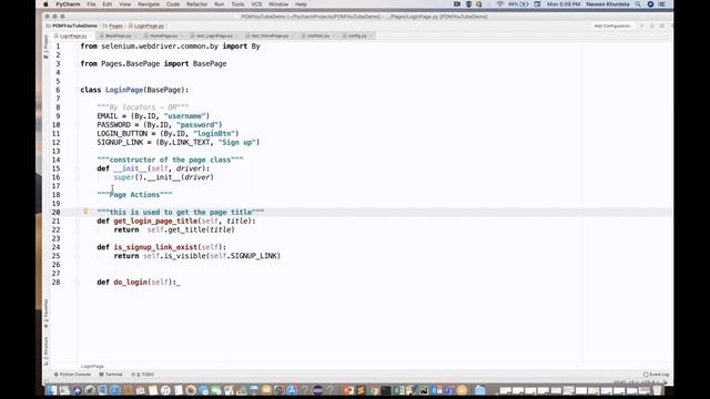 Page Object Model - Python Selenium with PyTest - Part 1