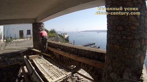 Как сделать полукруглый козырек над каменным забором. МК, часть 3