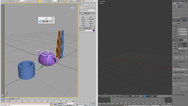 Blender - 3dsmax copy paste + create shortcuts creation in Blender смотреть онлайн