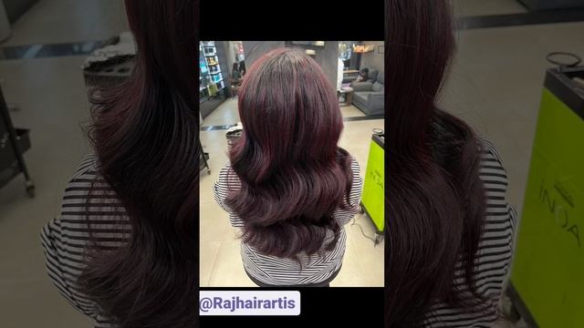 Cherry read hair colour.. baliyge.. #lorealhaircolor #viralvideo #hairstyle #cherryread #red