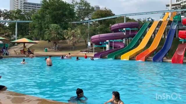 Thai Beautiful Girls In The Water Park #wetlook