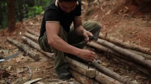 Built Technologically Modern Forest Wooden Houses with Garden in The Forest