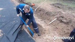 3 этап, строим площадку для пляжного волейбола ТЭЦ-2