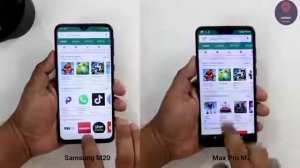 Samsung Galaxy M20 Vs Asus Zenfone Max Pro M2 | SpeedTest India Indonesia