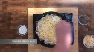 Мясо по французски на сковороде