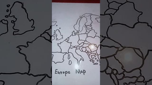 I made the map of Europe map #geography #cool