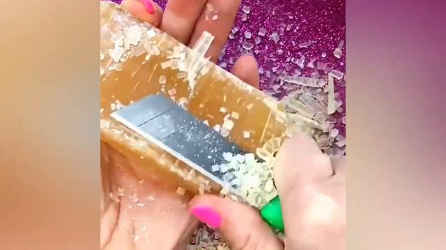 Glycerin Soap Cubes Cutting | ASMR Soap Carving Relaxing Sounds | Satisfying ASMR Video смотреть онлайн