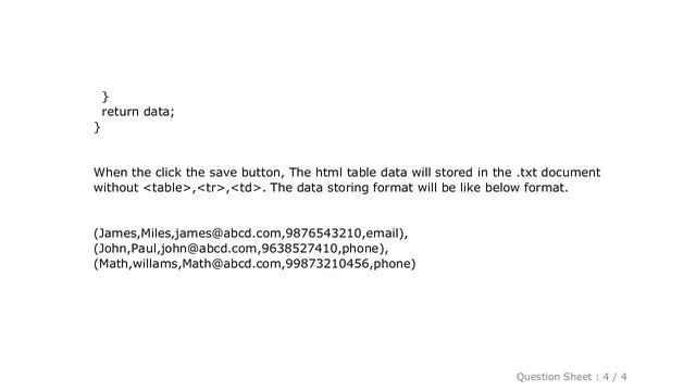 HTML : How to save Html table data in .txt file? смотреть онлайн