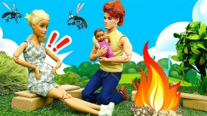 Беременная Барби и Кен отдыхают на природе  Видео куклы Барби для девочек