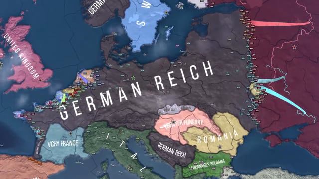 World War 2 Expert AI - HOI4 Timelapse смотреть онлайн
