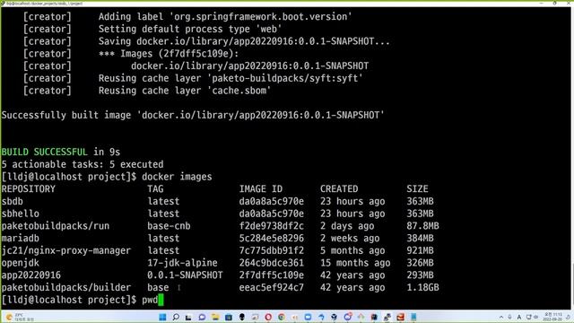 22 09 20, ken 10274, 56강, 8단계, 그래들 빌드, Dockerfile 생성, 도커이미지 생성을 대신해주는 한방명령어 ./gradlew bootBuildImag смотреть онлайн