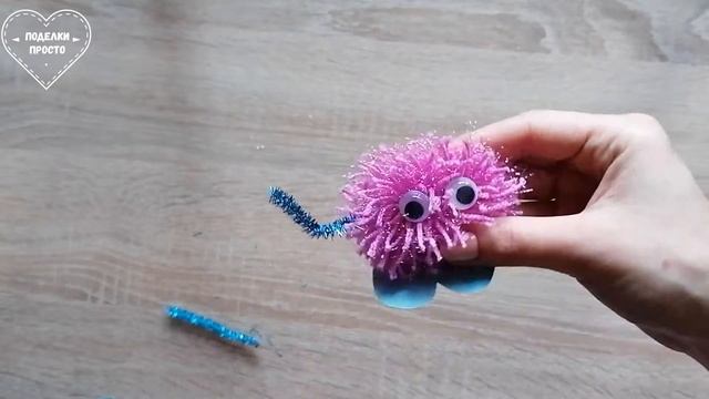 Монстрики из ниток - игрушка своими руками