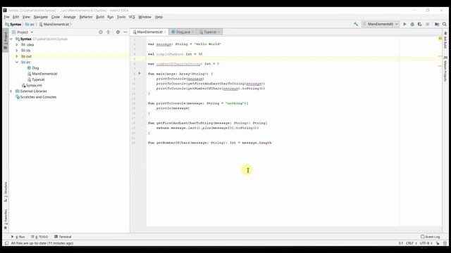 Синтаксис. Основные типы, система типов, базовые типы. Kotlin. Урок 2