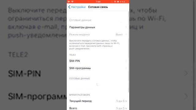 Блокировка СИМ-Карты.