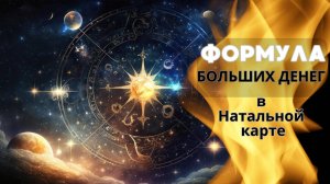 Формула Больших Денег в Натальной Карте