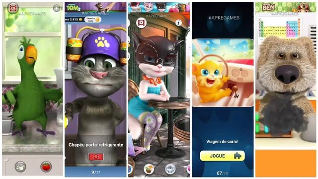 TALKING TOM vs TALKING ANGELA vs TALKING GINGER vs TALKING Ben vs TALKING Pierry GAMEPLAY смотреть онлайн