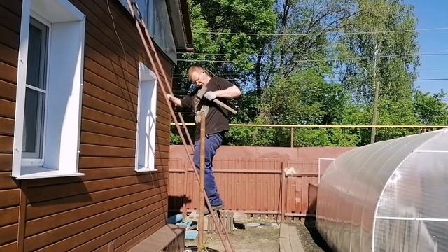 ШПАЛЕРА ДЛЯ ВИНОГРАДА, БЕЗ СВАРКИ. КОШУ ТРАВУ У ДОМА!