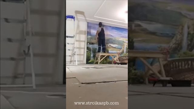 Ремонт квартиры - поклейка фотообоев смотреть онлайн