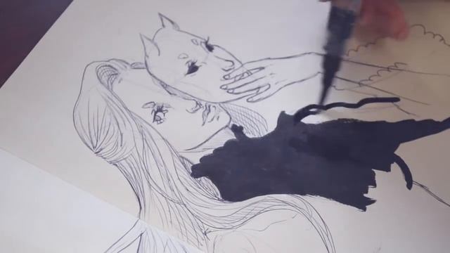 РИСУЮ В СКЕТЧБУКЕ: Незнакомка в чёрном (Sketch Time №15) Антонина Flimp смотреть онлайн