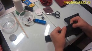 Мастер класс Роза из кожи. Часть 1