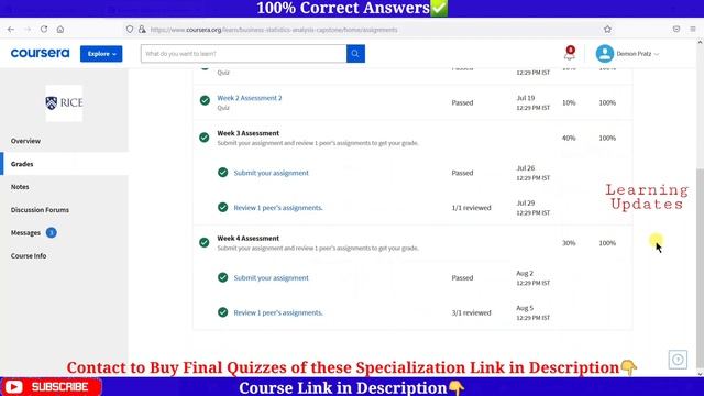 Business Statistics and Analysis Capstone | Rice University | Coursera | Course 5 Solutions