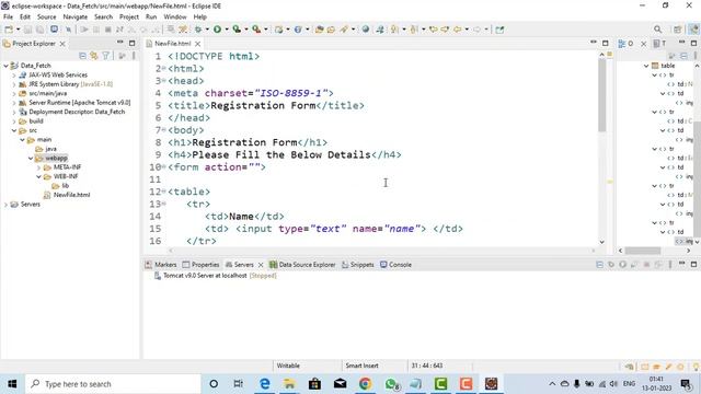 Simple Code of Servlet and HTML form смотреть онлайн