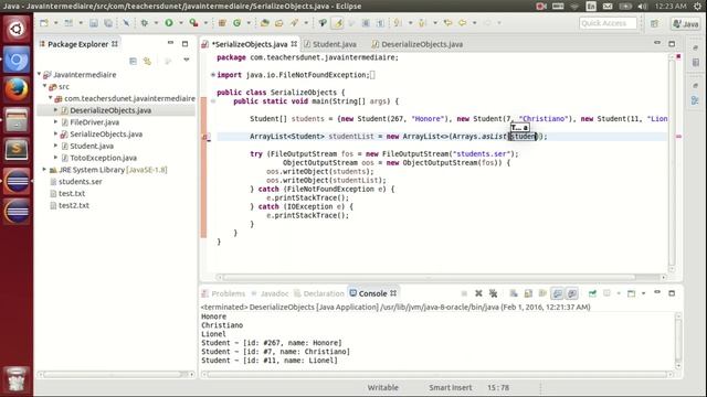 JAVA (Intermédiaire) - 91 - Comment sérialiser un ArrayList en Java ? смотреть онлайн