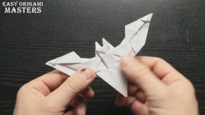 Как сделать батаранг из бумаги - оригами. Оружие Бэтмена.