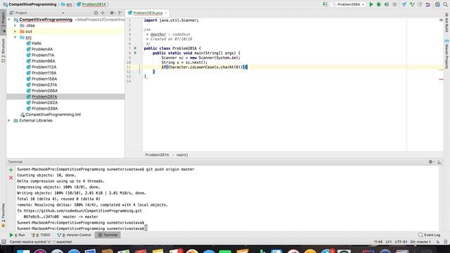 Problem 281A - Word Capitalization | Codeforces | 07 Oct 2018