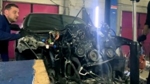 Снятие двигателя n46. bmw e90 Жемчужина 3 Воскрешение. Часть 1